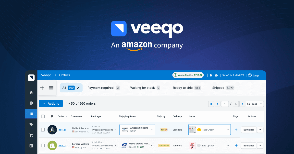Veeqo screenshot 1