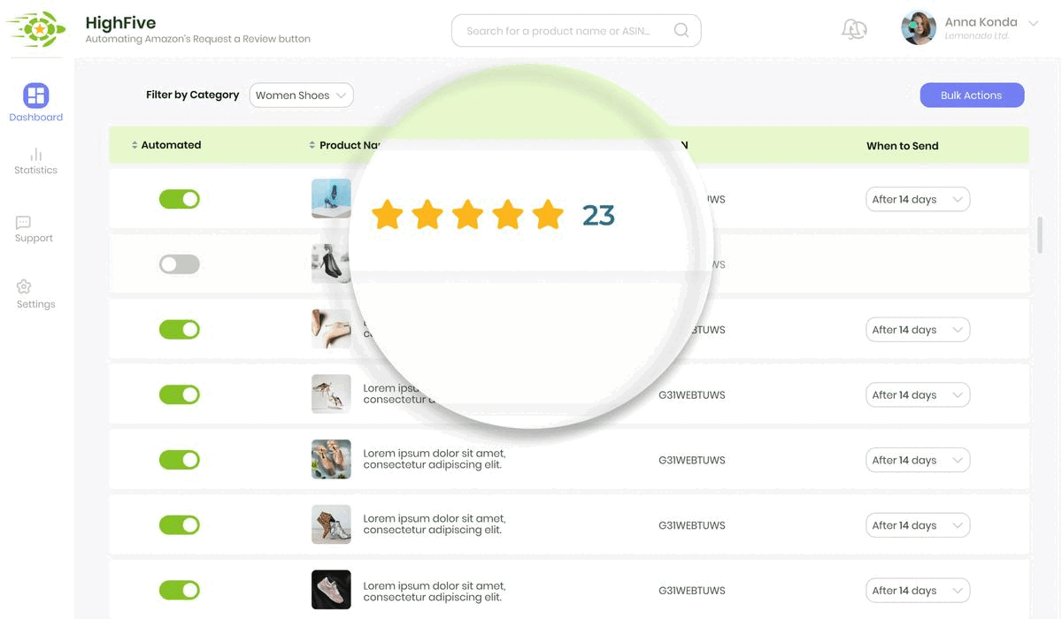 Highfive Reviews screenshot 1