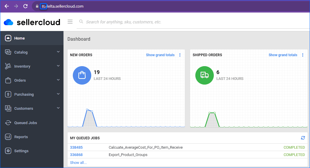 Sellercloud screenshot 1