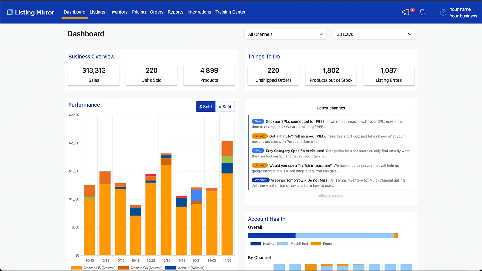Listing Mirror screenshot 1