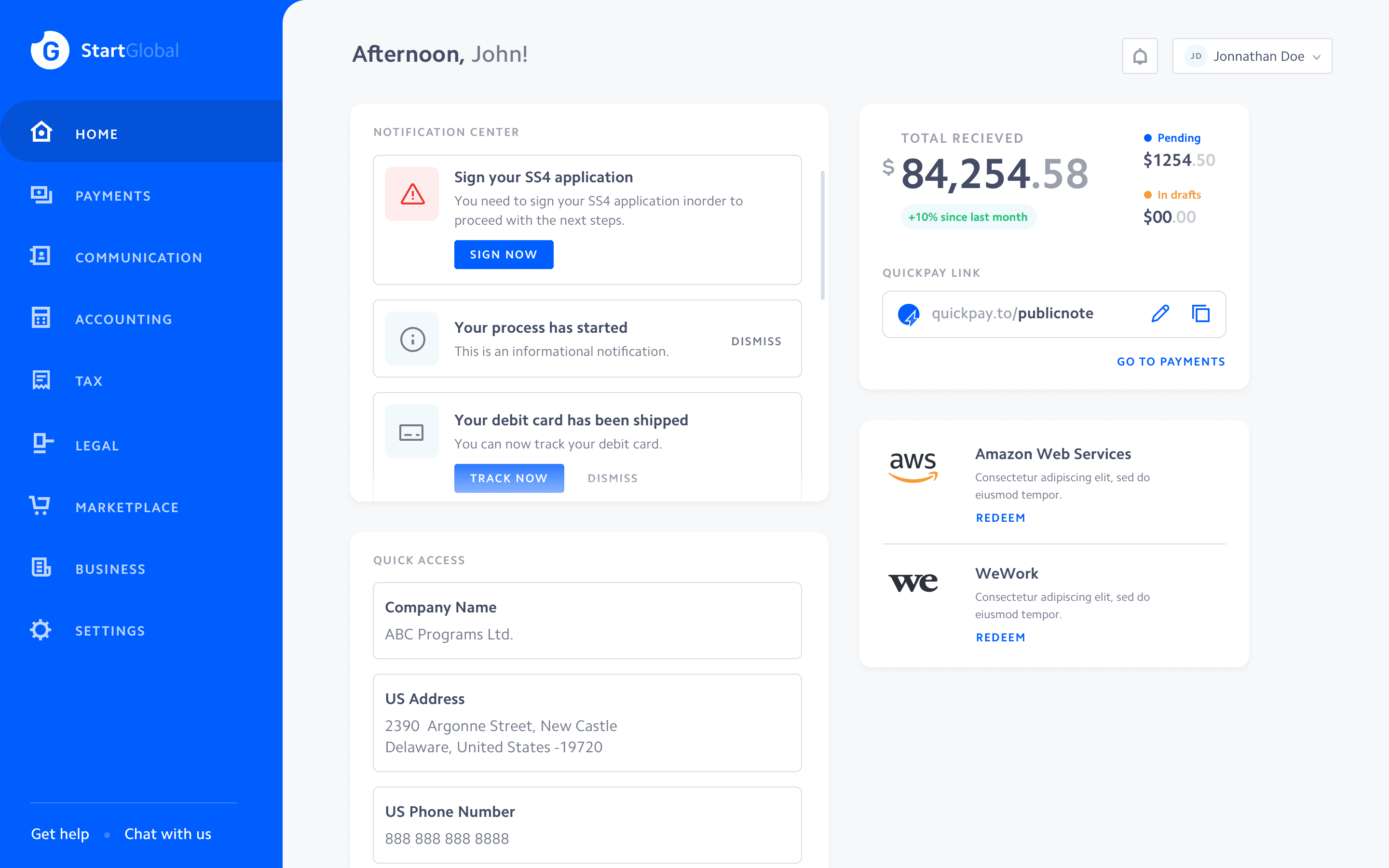 StartGlobal screenshot 2