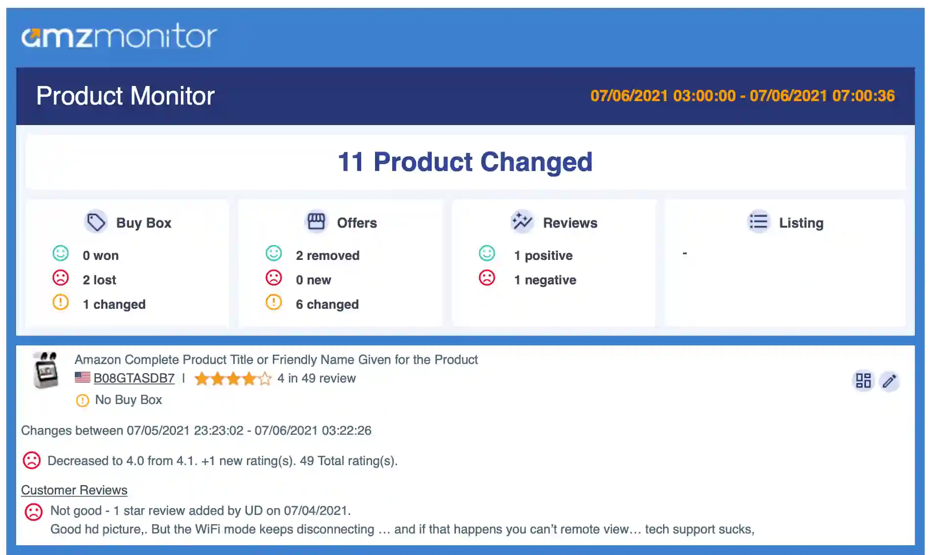 AMZ Monitor screenshot 1