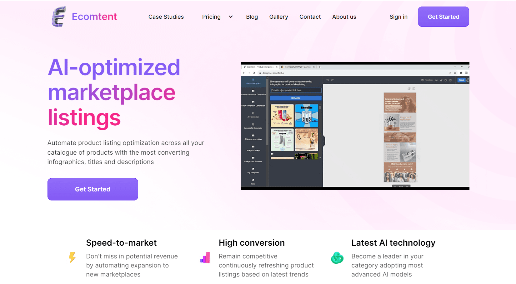 Ecomtent screenshot 1