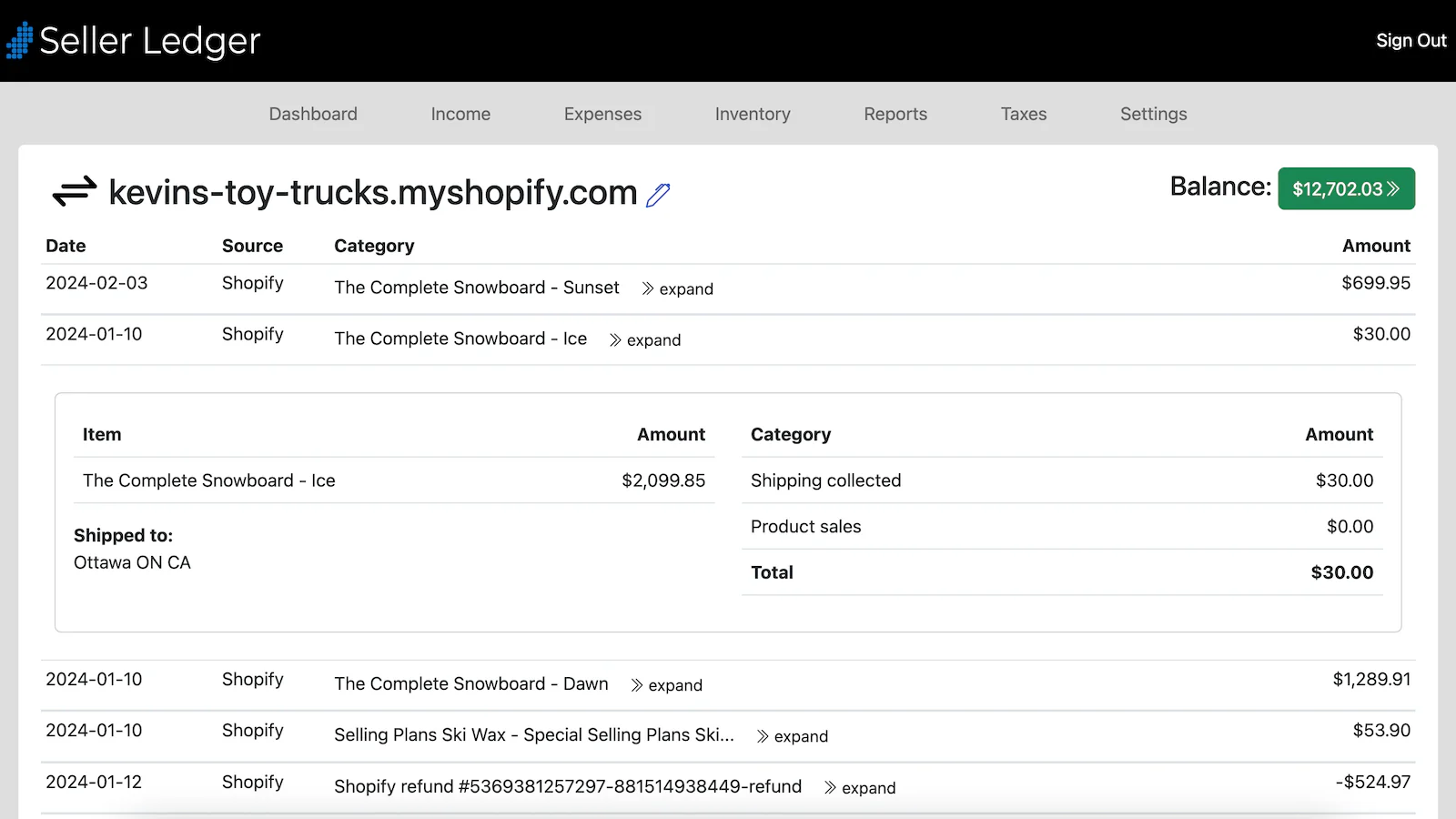 Seller Ledger screenshot 3