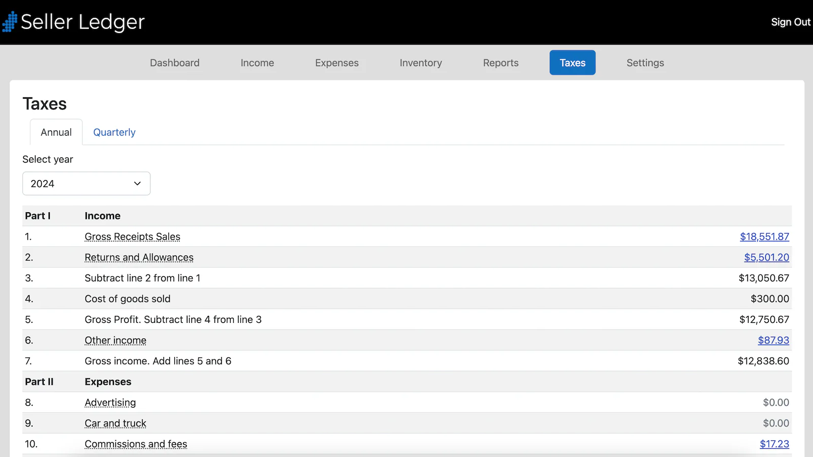 Seller Ledger screenshot 4